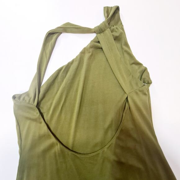 NOT YOURS TO KEEP Mary Midi Dress in Olive Medium - Picture 7 of 10